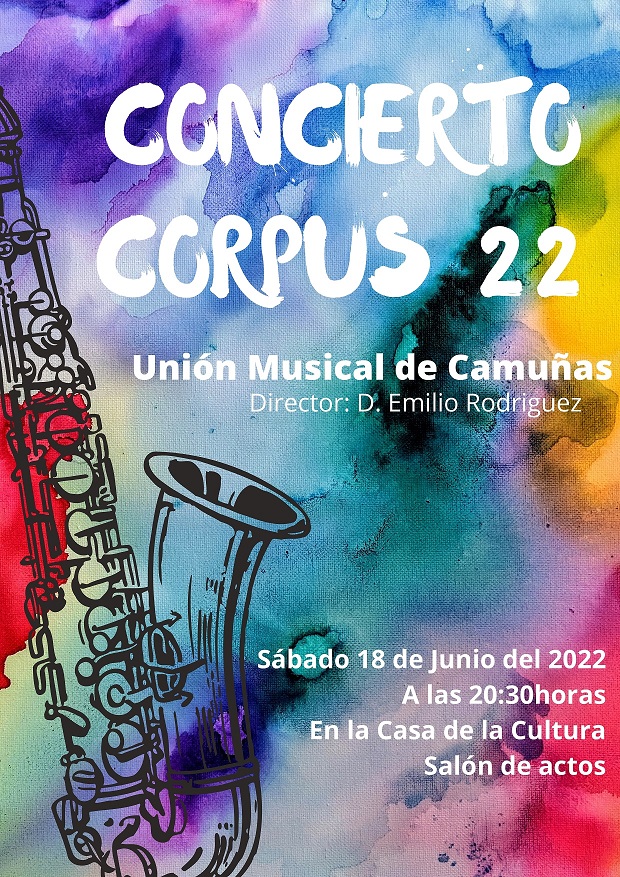 CONCIERTO CORPUS 2022 UNIÓN MUSICAL CAMUÑAS