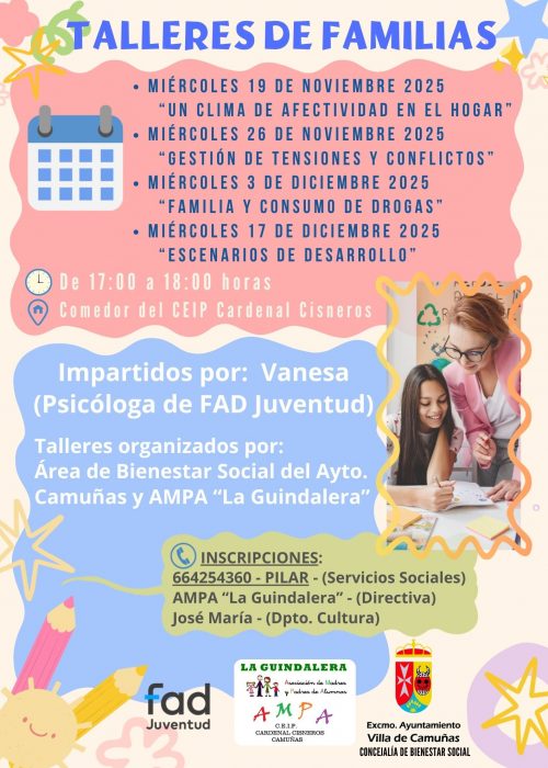 TALLER DE FAMILIAS C.E.I.P. CARDENAL CISNEROS - CAMUÑAS